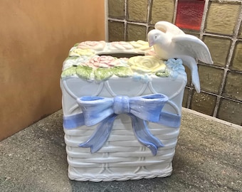 Vintage Fitz And Floyd Tissue Box Cover