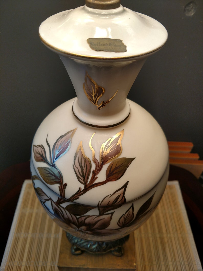 Vintage Hand Painted Porcelain Lamp