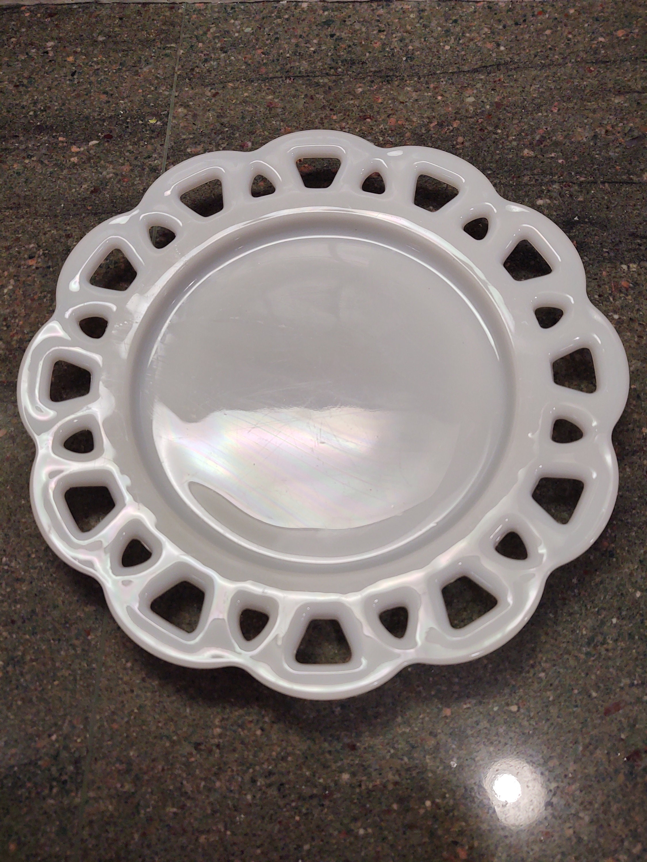 ヴィンテージ ヘーゼル アトラス レースエッジ サラダプレート - Etsy 日本