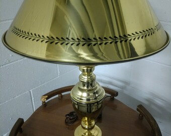 Vintage Brass Tole Lamp
