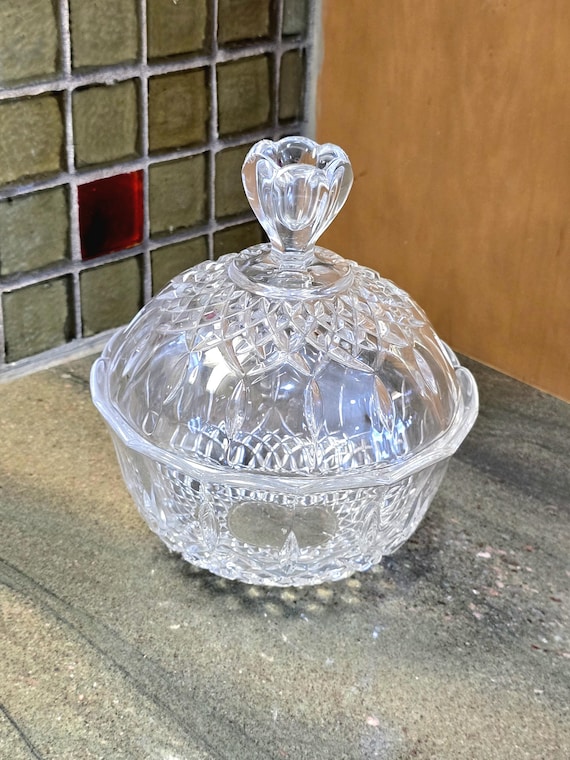 Vintage Royal Crystal Rock Candy Dish With Lid - Etsy