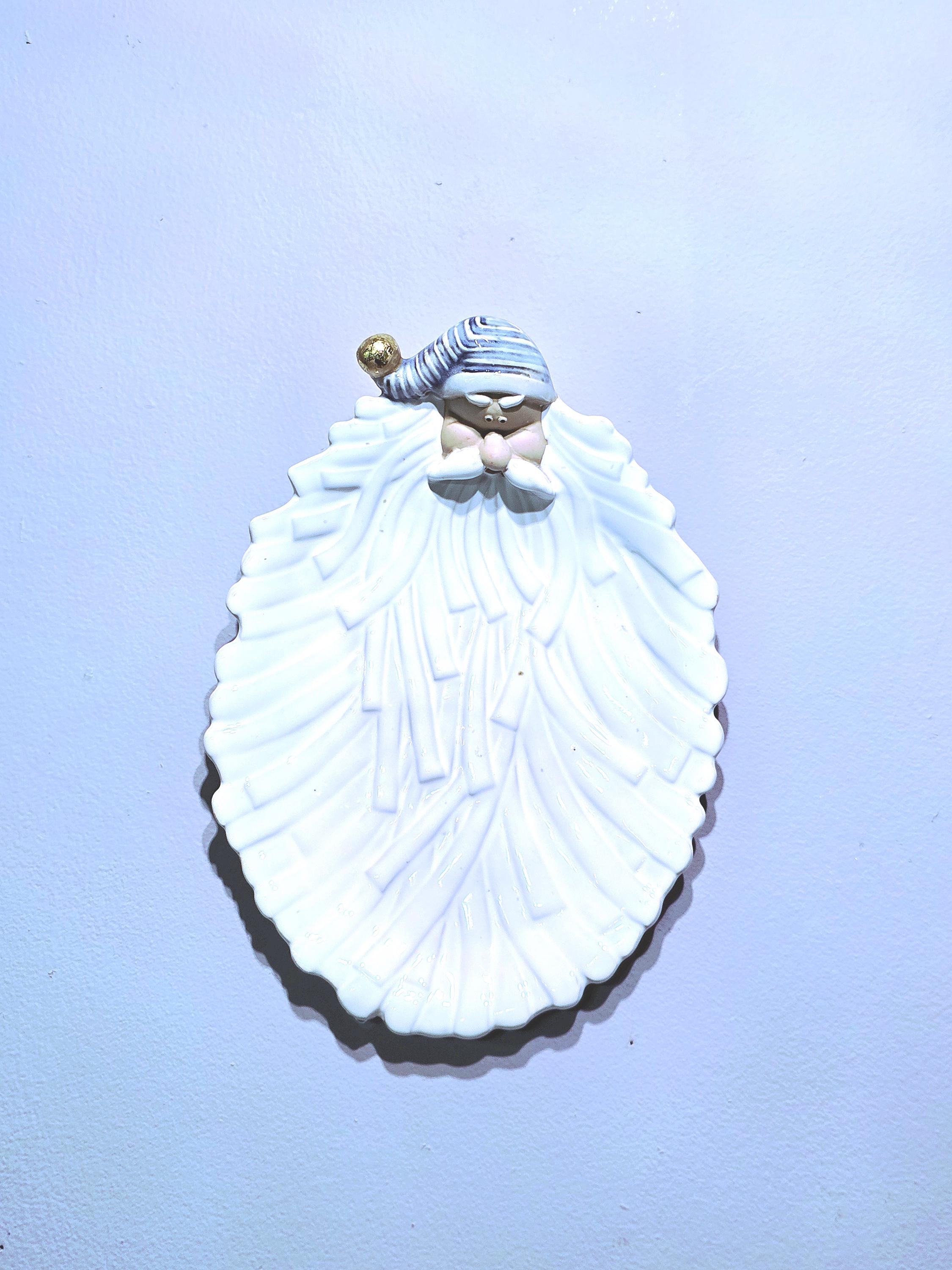 Santa Face Ceramic Wall Plaque - Etsy Canada