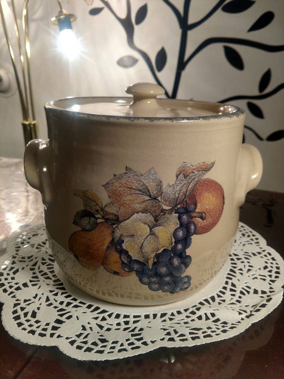 Vintage Home And Garden Party Stoneware Pot Etsy