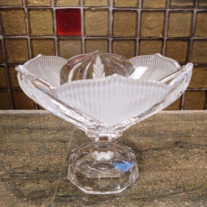 Vintage Crystal Compote Candy Dish