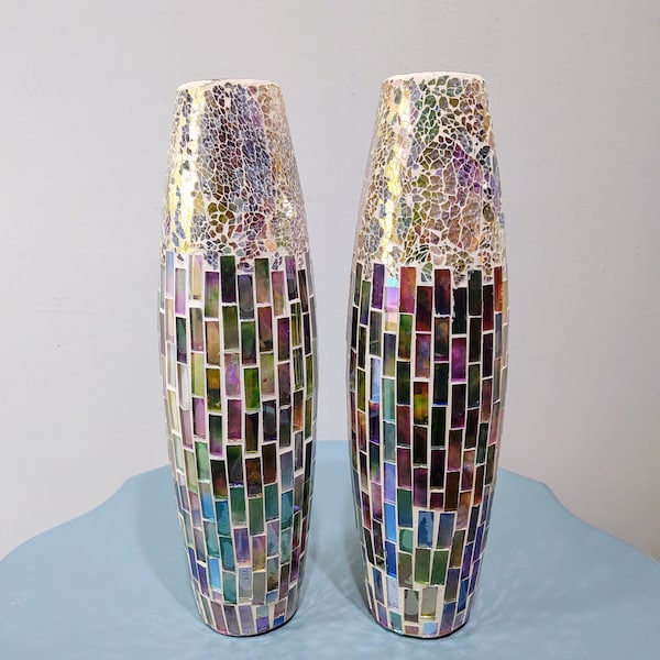 Mosaic Vases Etsy