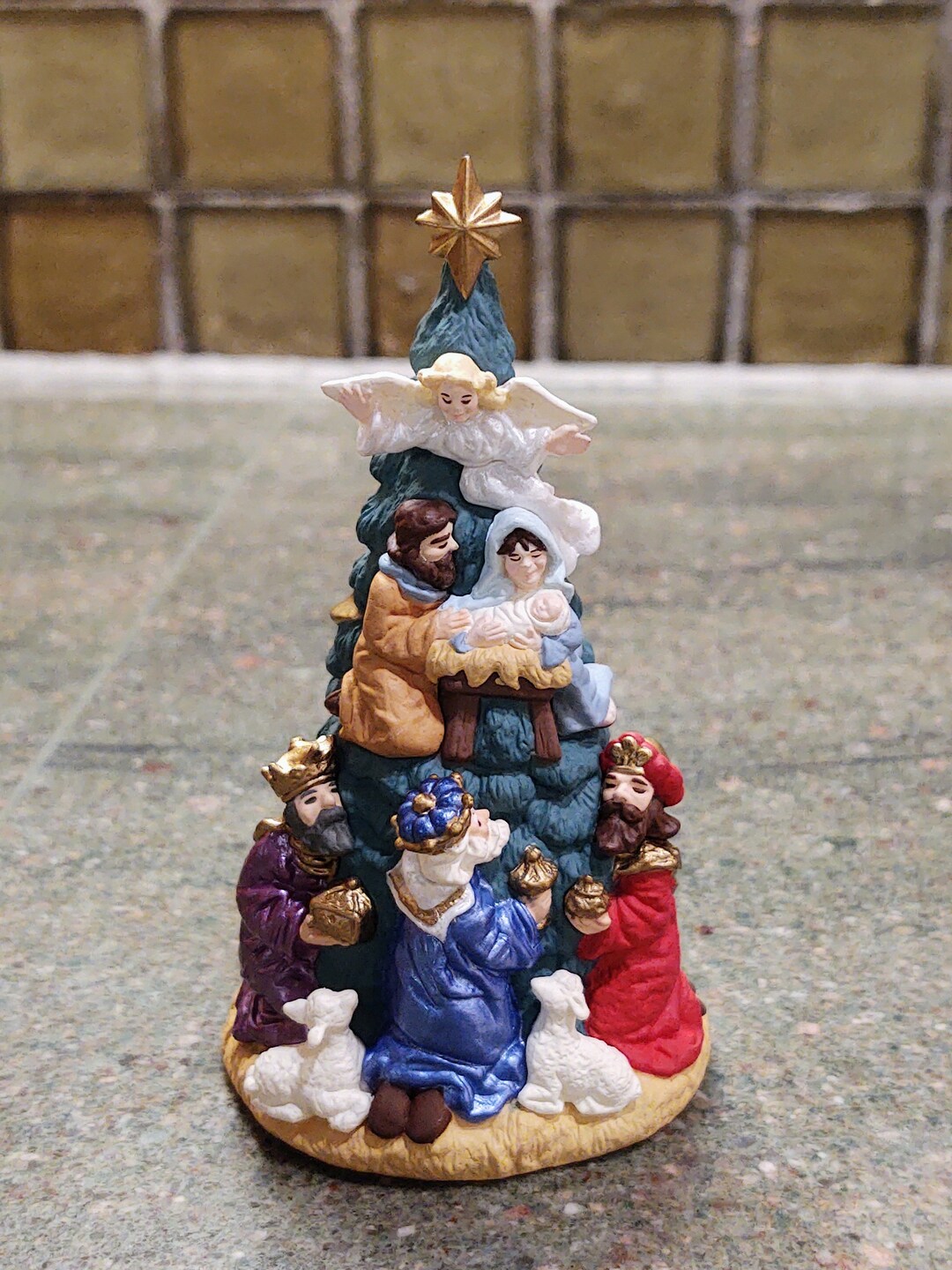 Vintage Hallmark Nativity Tree Ornament Etsy
