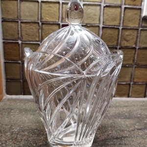 Vintage Lenox Crystal Arctic Bloom Kollektion Biscuit Barrel