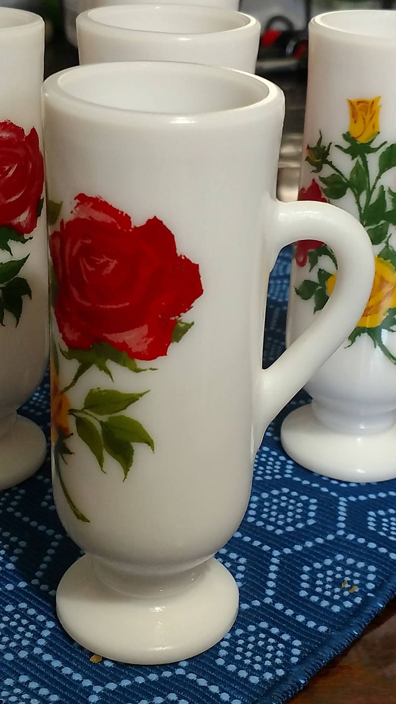 Vintage Milk Glass Demitasse/espresso Cups Etsy