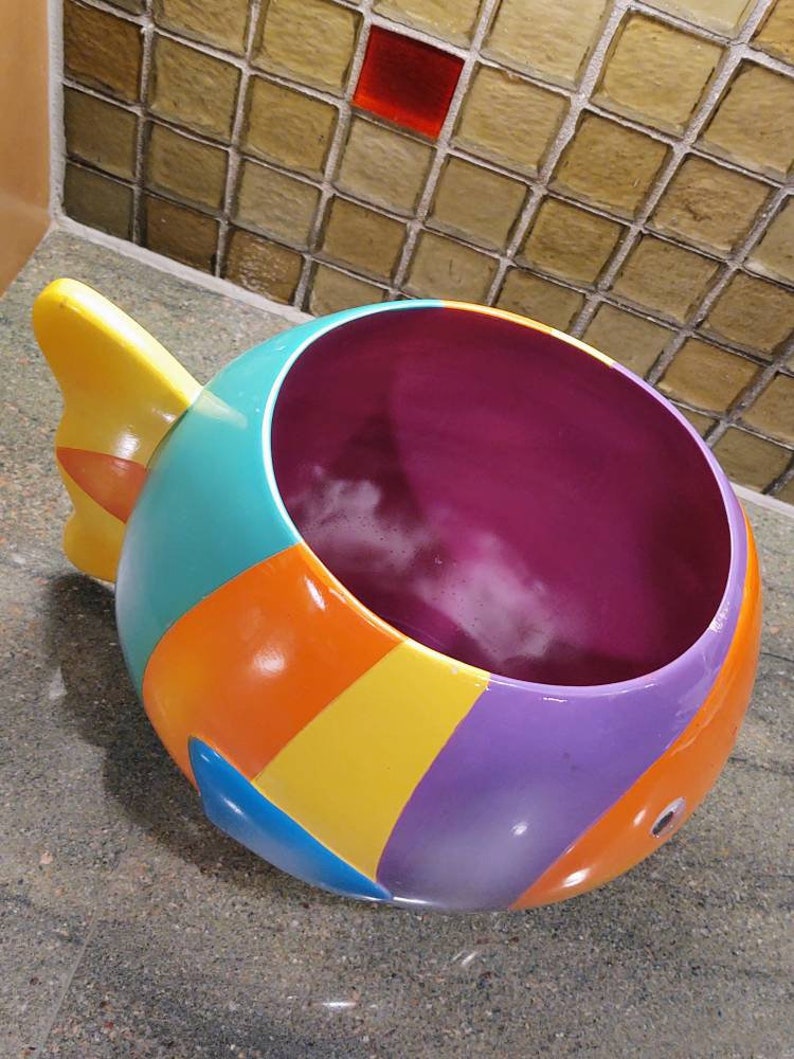 Large Ceramic Fish Planter - Etsy