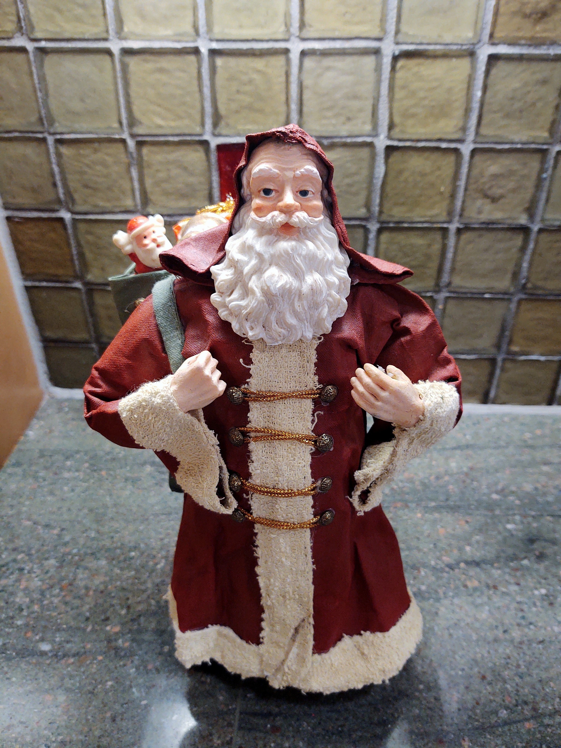 Fabric Mache Santa - Etsy