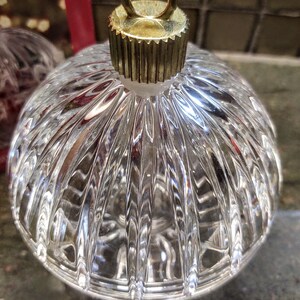 Vintage Living Quarters Crystal Holiday Candy Dish