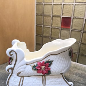 Vintage Porcelain Sleigh