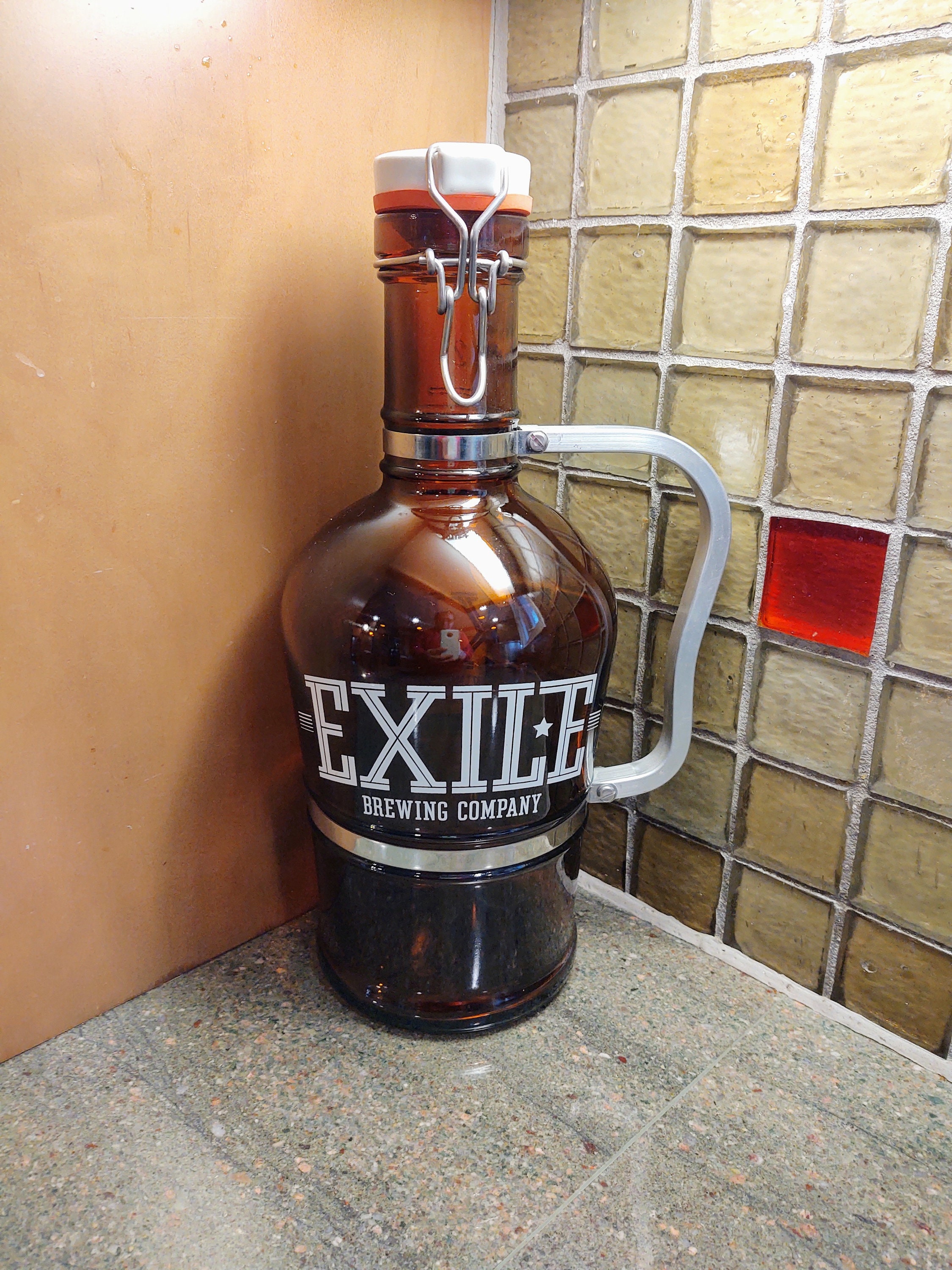 BAUHAUS バウハウス ボトル Bogler Bottle 2 割れあり品 Muster Geschützt Two Litter Glass Jug With Metal Carrying Handle