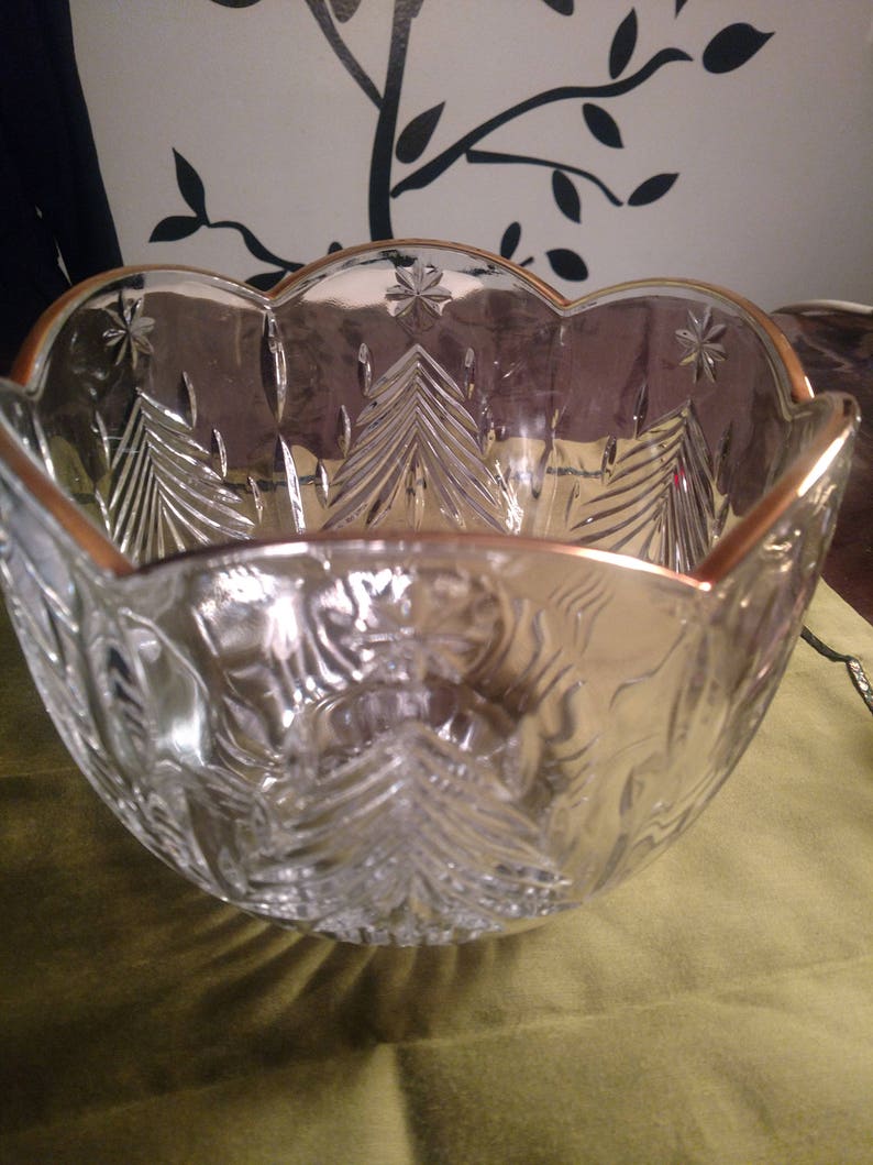 Mikasa Large Crystal Bowl Etsy
