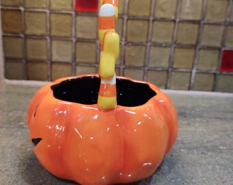 陶器製ハロウィンかぼちゃキャンディバスケット - Etsy 日本
