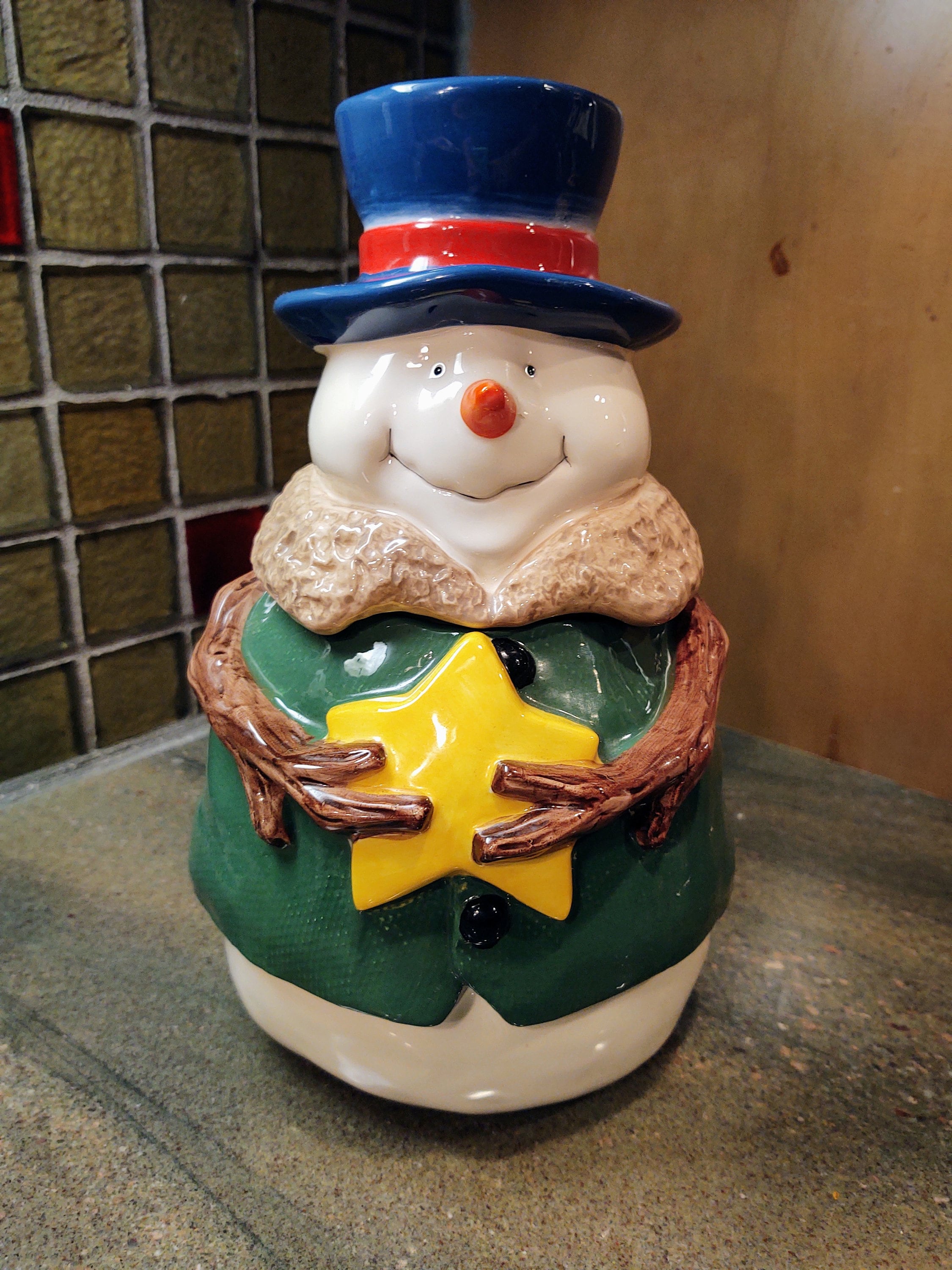 Vintage St Nicholas Square Ceramic Cookie Jar - Etsy