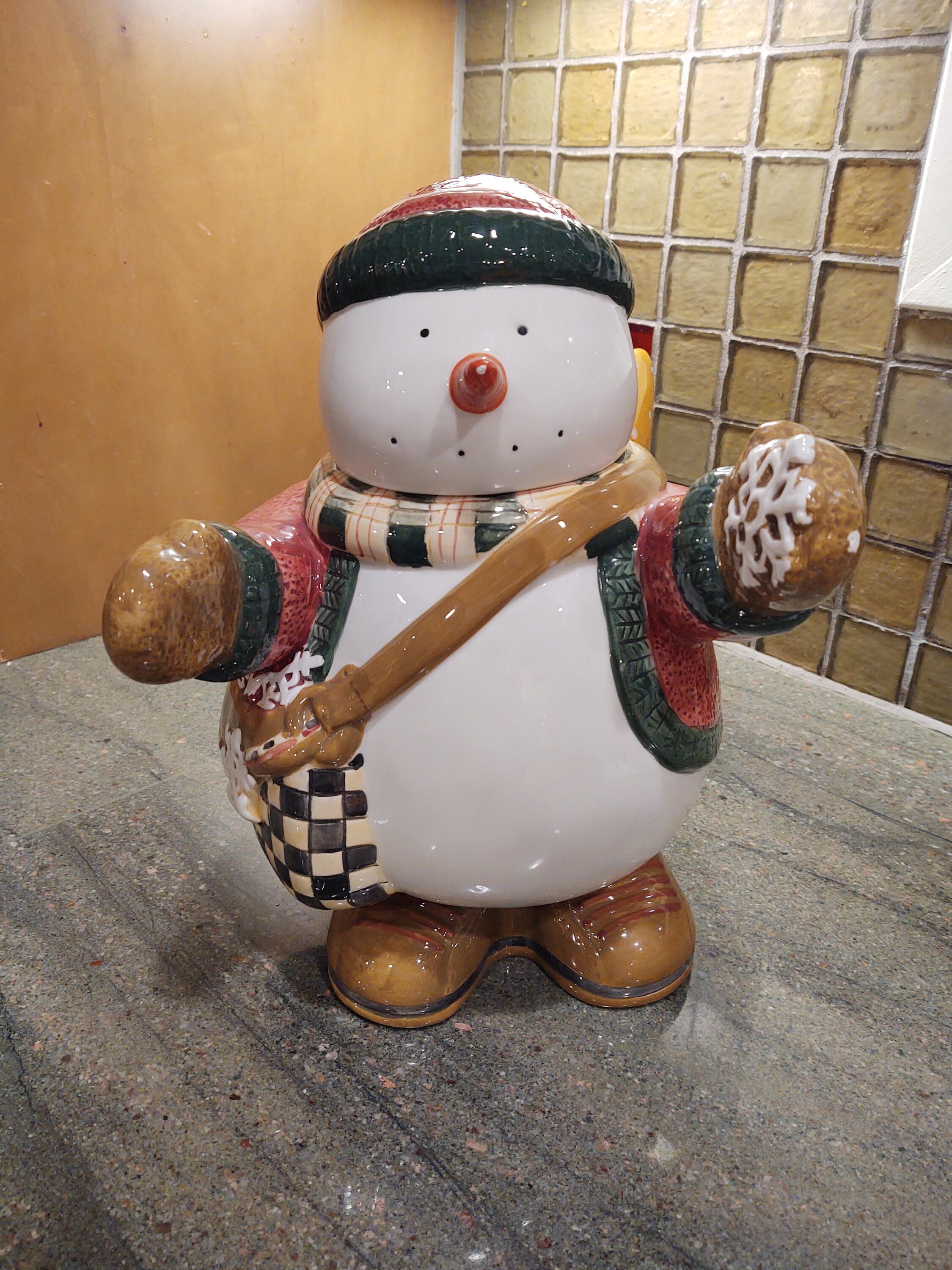 Vintage Glazed Ceramic Sakura Snow Angel Village Cookie Jar - Etsy