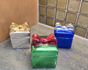 Vintage Ceramic Holiday Candle Set