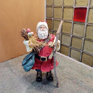Fabric Mache Santa - Etsy