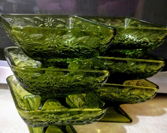 Vintage Indiana Glass Footed Dish