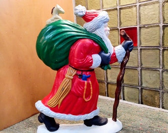 Vintage Cast Iron Santa Claus Door Stopper