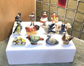 Vintage Williams Sonoma 12 Days Of Christmas Place Card Holders