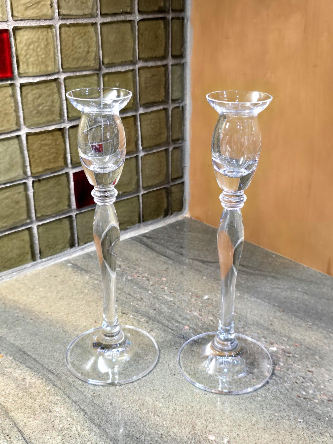 Mikasa Ballet Crystal Candlesticks - Etsy