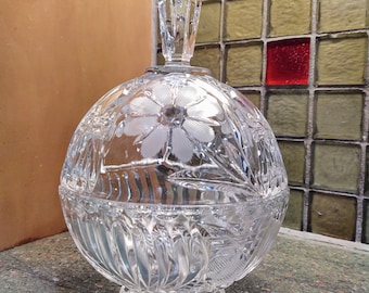 Five Different Vintage Crystal Dish With Lid Your Choice