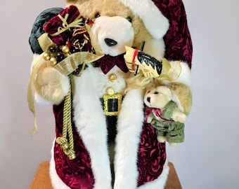 Vintage Grandeur Noel Christmas Bear