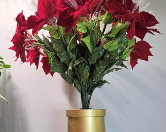 Vintage Fiber Optic Poinsettia
