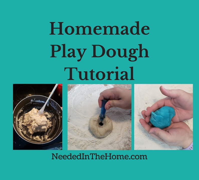 Homemade Play Dough Tutorial / Play Dough Recipe / Step by Etsy