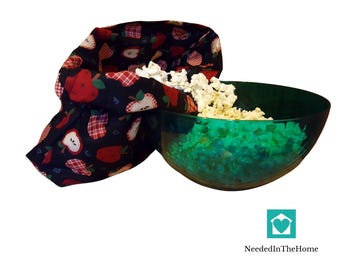 Microwave Popcorn Bag Sewing Tutorial, with Cooking Instructions (PDF Pattern), with photos