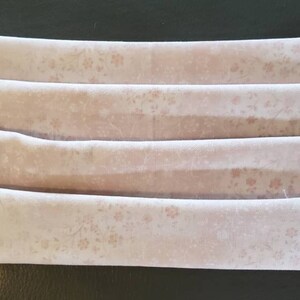 Light Pink Floral Face Mask - Adult Size, Tiny Pink Flowers Cotton Face Mask
