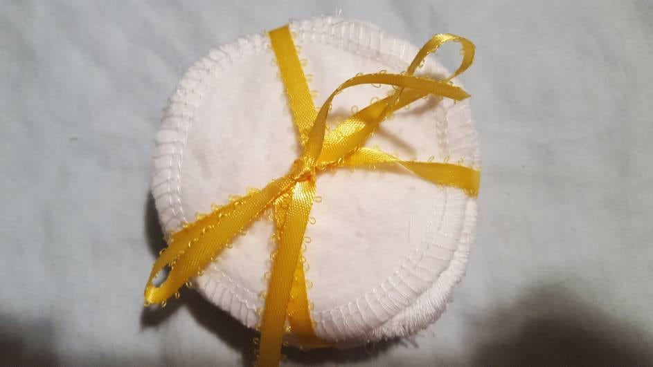30 Reusable Cotton Rounds - White, Cloth Face Cleaning Pads, 3" Facial Rounds