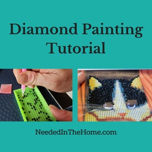 Tutorial de pintura con diamantes en inglés americano, cómo pintar con puntos de diamante, instrucciones