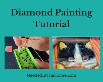 Diamond Painting Tutorial in American English Language step by step instructions