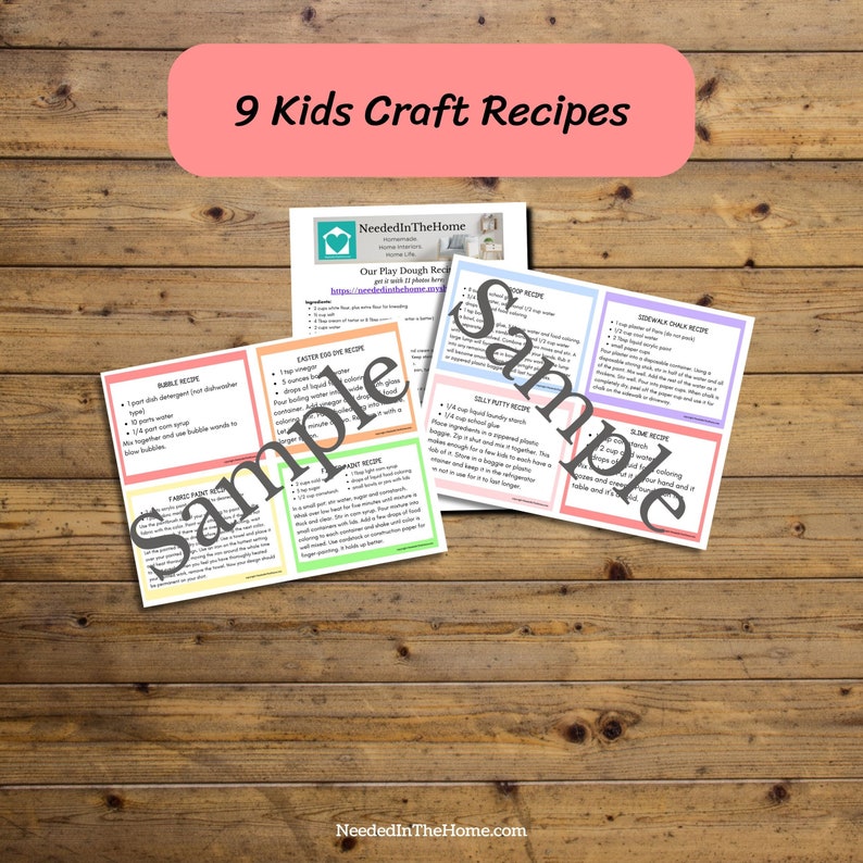 9 kids craft recipes