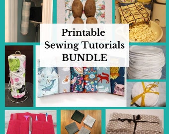 Printable Sewing Tutorials Bundle from NeededInTheHome - 10 pack of pdf patterns