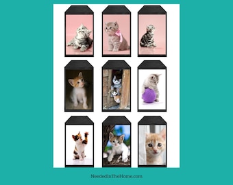 Printable Kittens Gift Tags Digital PDF
