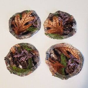 10 Camo Reusable Cotton Rounds Cloth Face Pads soft reusable washable 3&quot; facial rounds flannel Handmade absorbent camouflage facial rounds