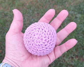 hacky sack handmade, Foot Bag, footbag, Stress Ball, Crochet, Cotton, light purple