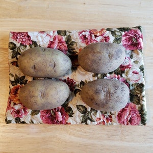 Large Baked Potato Bag / Microwavable Potato Bag / Spud Bag / Potato Pouch / Home Gift / Practical Gift / Microwave Cooker / Pink Floral