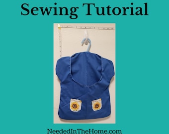 Clothespin Bag Sewing Tutorial, Photo Step-by-Step (PDF Pattern), How To Sew