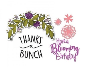 Heart Garland by David Tutera 662643 Sizzix Framelits Die Set w//Stamps