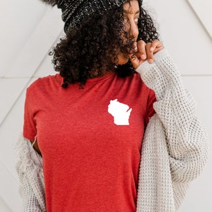 Wisconsin Shirt Wisconsin State Shirt Wisconsin TShirt Wisconsin Gift Idea State of Wisconsin Shirt Midwest Apparel Midwest TShirt