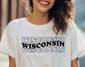 Wisconsin T-Shirt: Comfort Colors State Souvenir Tee