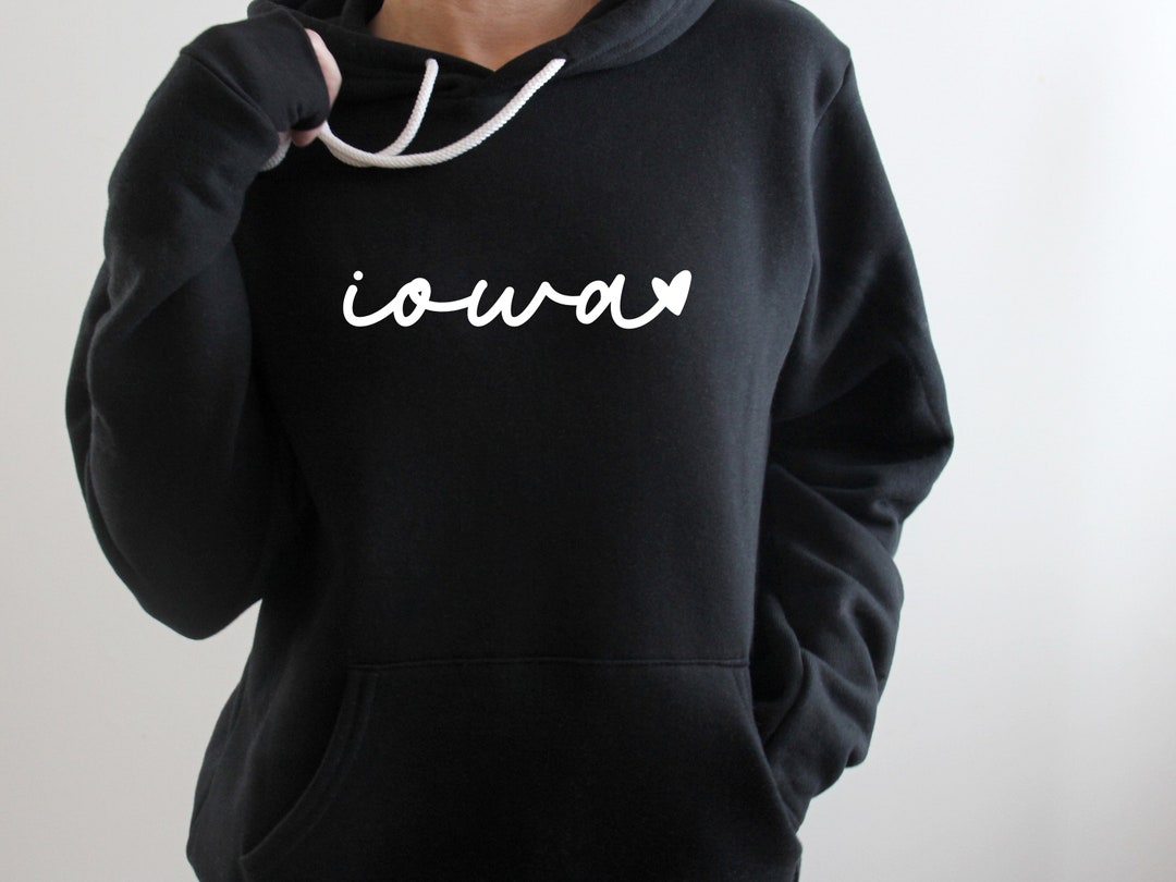 Iowa Sweatshirt Iowa Hoodie Sweatshirt Iowa Crewneck Iowa Clothing Iowa