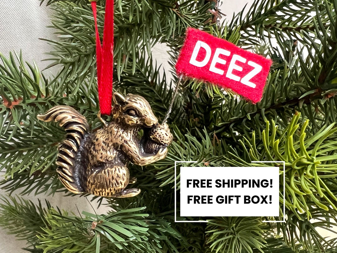 Deez Nuts Ornament Deez Nuts Christmas Ornament Funny Christmas Gift Funny Ornament White