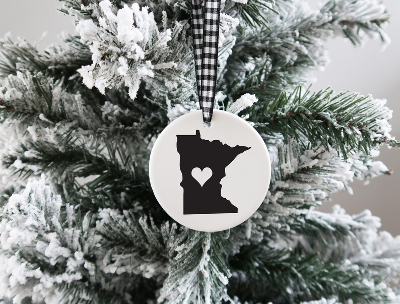 Minnesota Ornament Minnesota Christmas Ornament MN Christmas Etsy