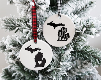 Michigan Christmas Ornament: State Pride Gift